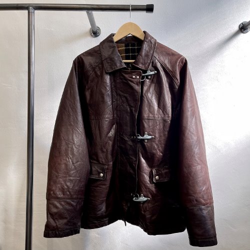 FAY leather fireman jacket (105 size)