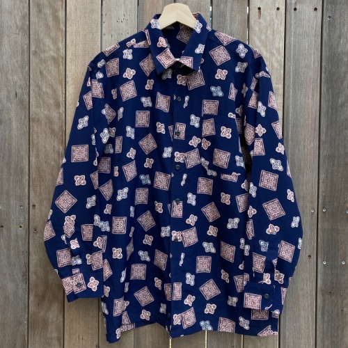 vintage pattern shirt (100-105 size)
