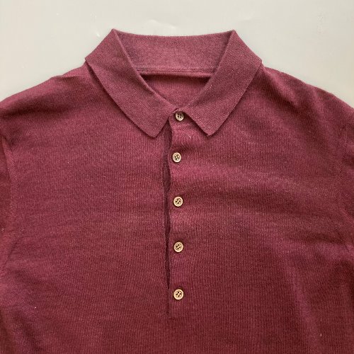 vintage knit polo shirt (95 size)
