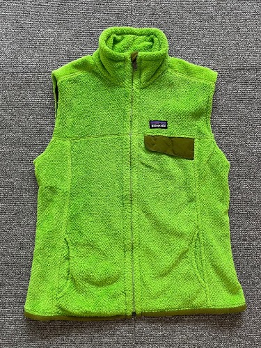 patagonia neon fleece vest made in usa (women&#039;s M, 90-95 추천)