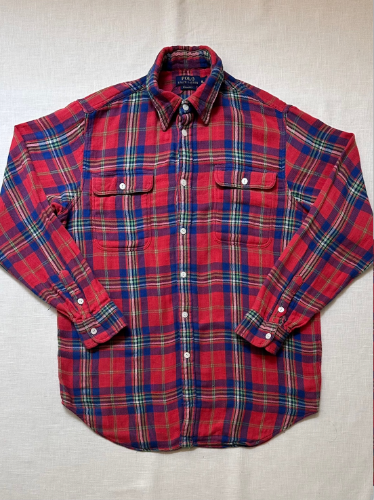 polo double faced flannel work shirt (XL size, 105-110 추천)