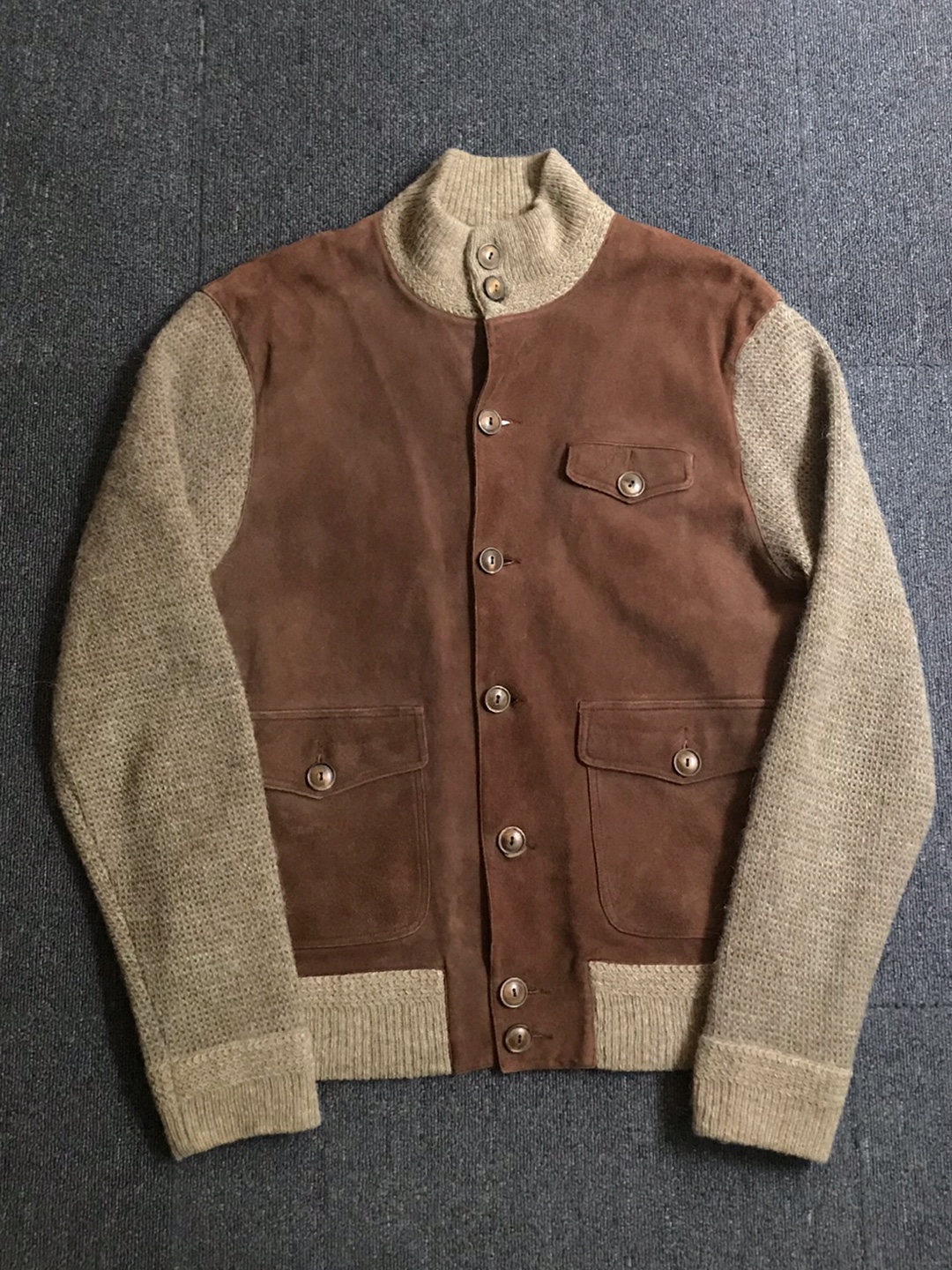 Polo RL alpaca/wool slv leather jacket (L size, ~103 추천))