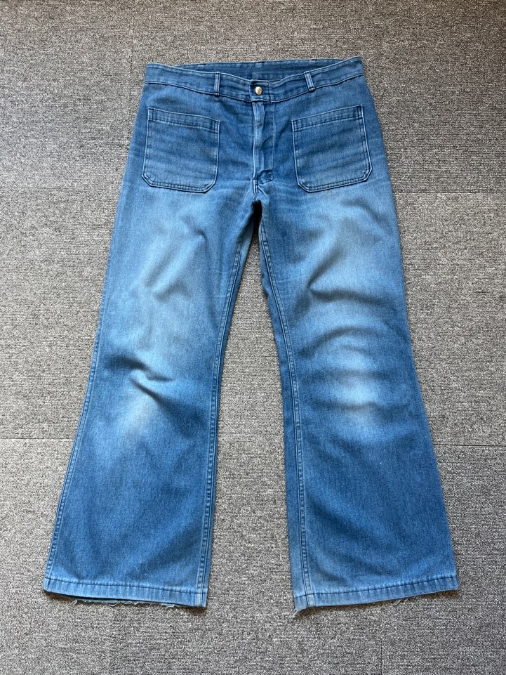 vintage seafarer bell bottom dungaree pants (35인치 추천)