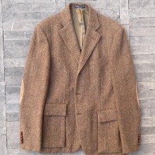 polo unlining tweed hunting 3button jaccket (100 size)
