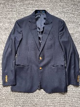 polo wool navy gold button blazer made in italy (40R, 100 추천)