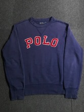 Polo RL cotton/poly double v patched sweatshirt (L size, ~105 추천)