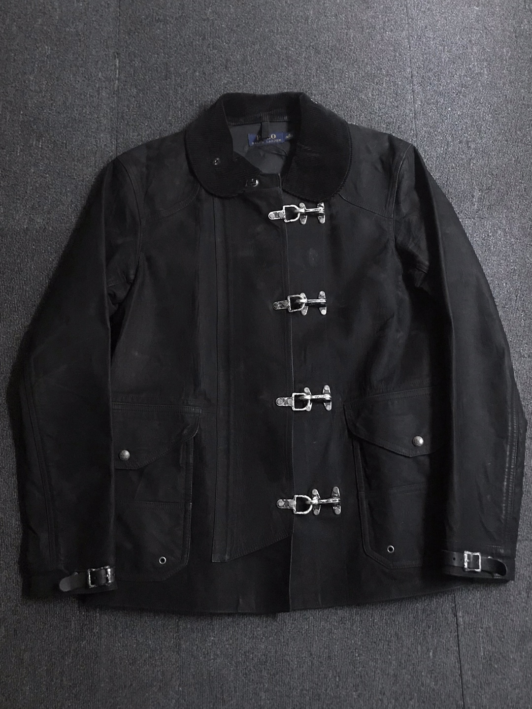 Polo RL leather fireman coat (M size, ~105 추천)